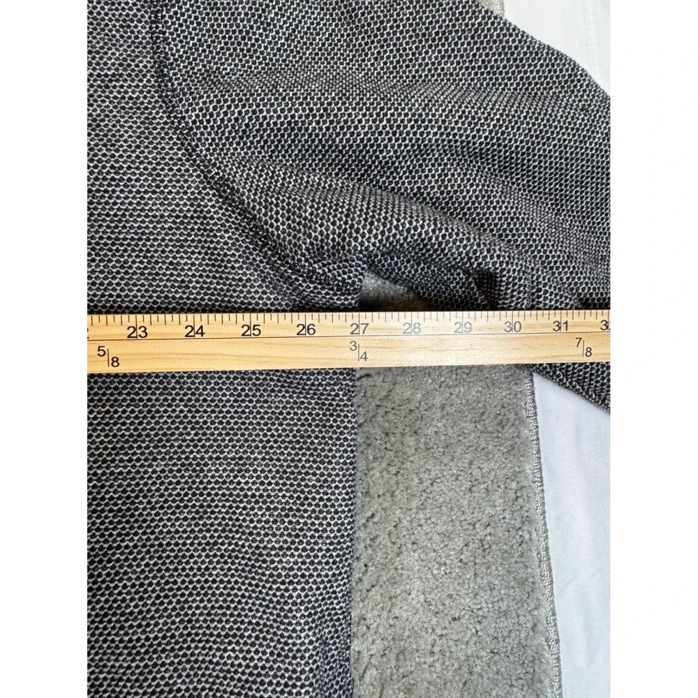 Orvis Mens XXL Quarter Zip Sherpa Lined Fleece Pullover Jacket Grey Textured